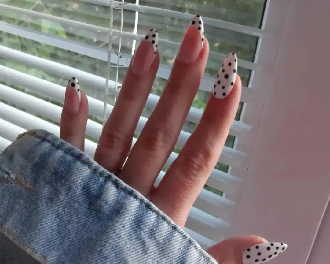 Polka Dot French Tips