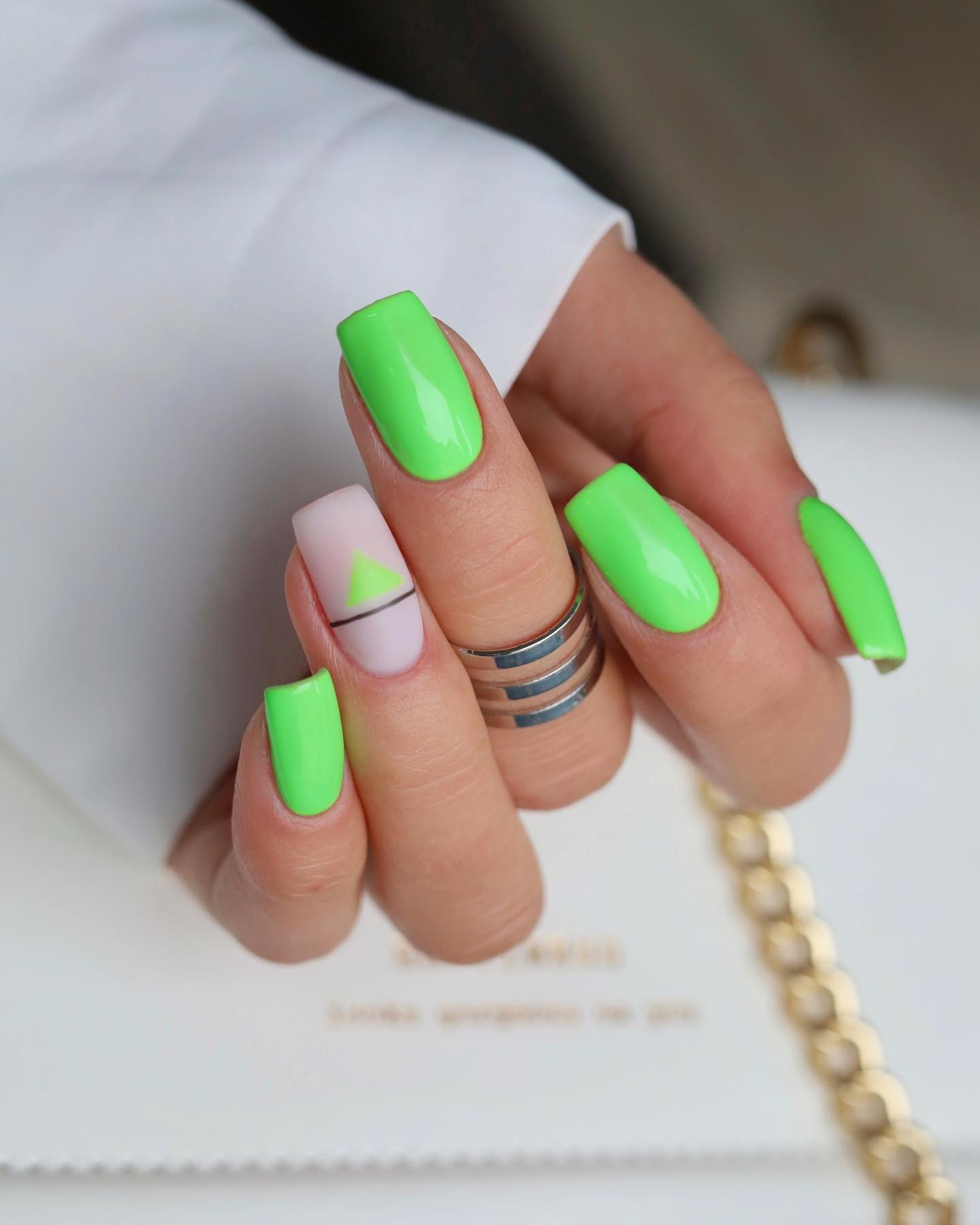 Neon Green Geometry