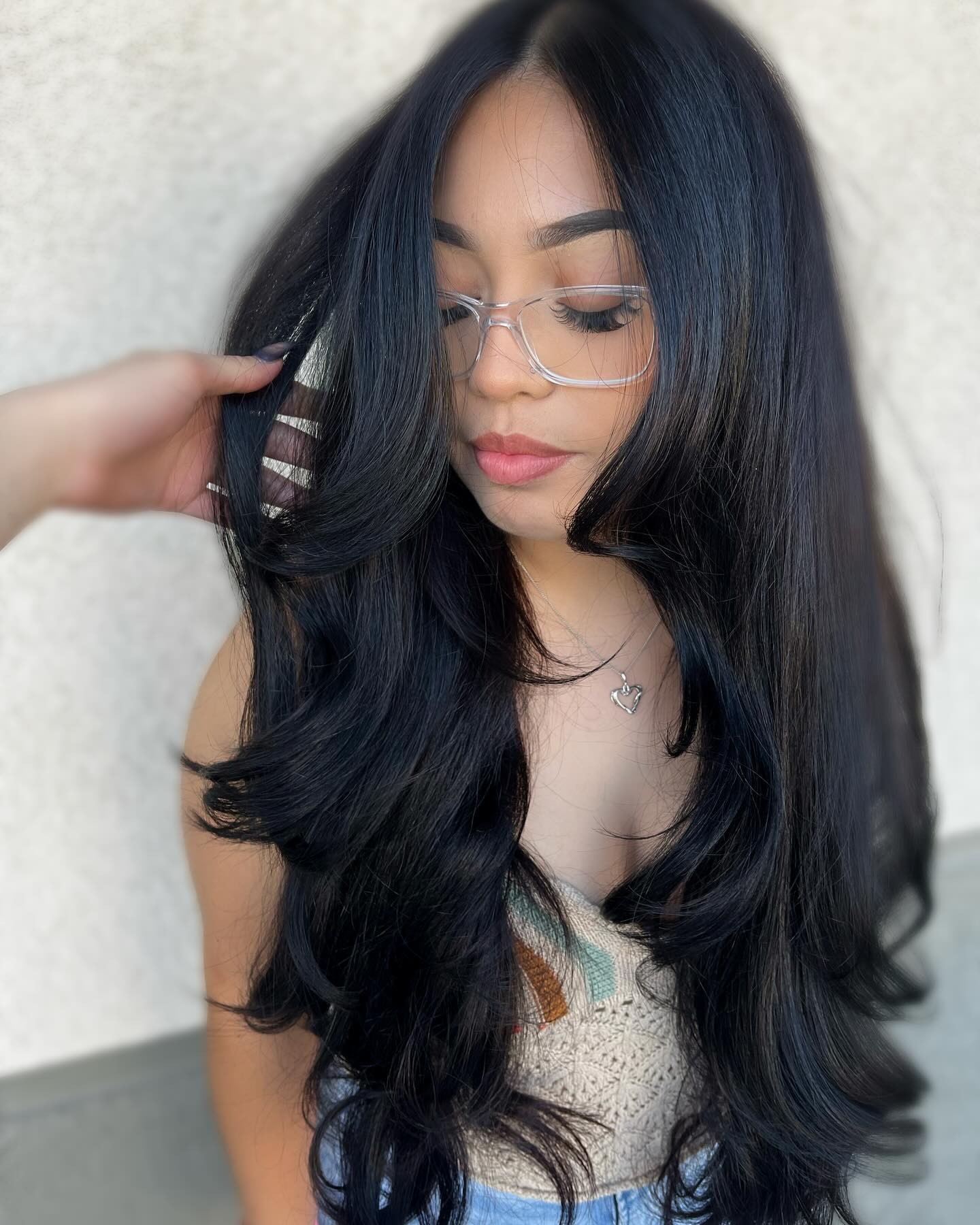 Long Layers with Soft Curls