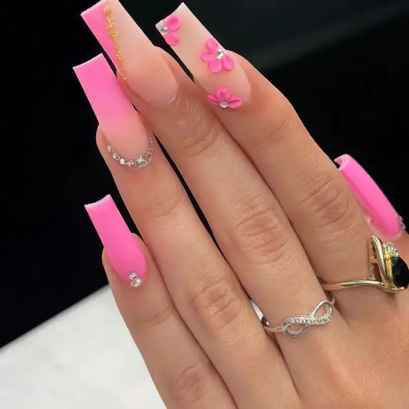 Pink Ombre Elegance: Feminine and Flirty