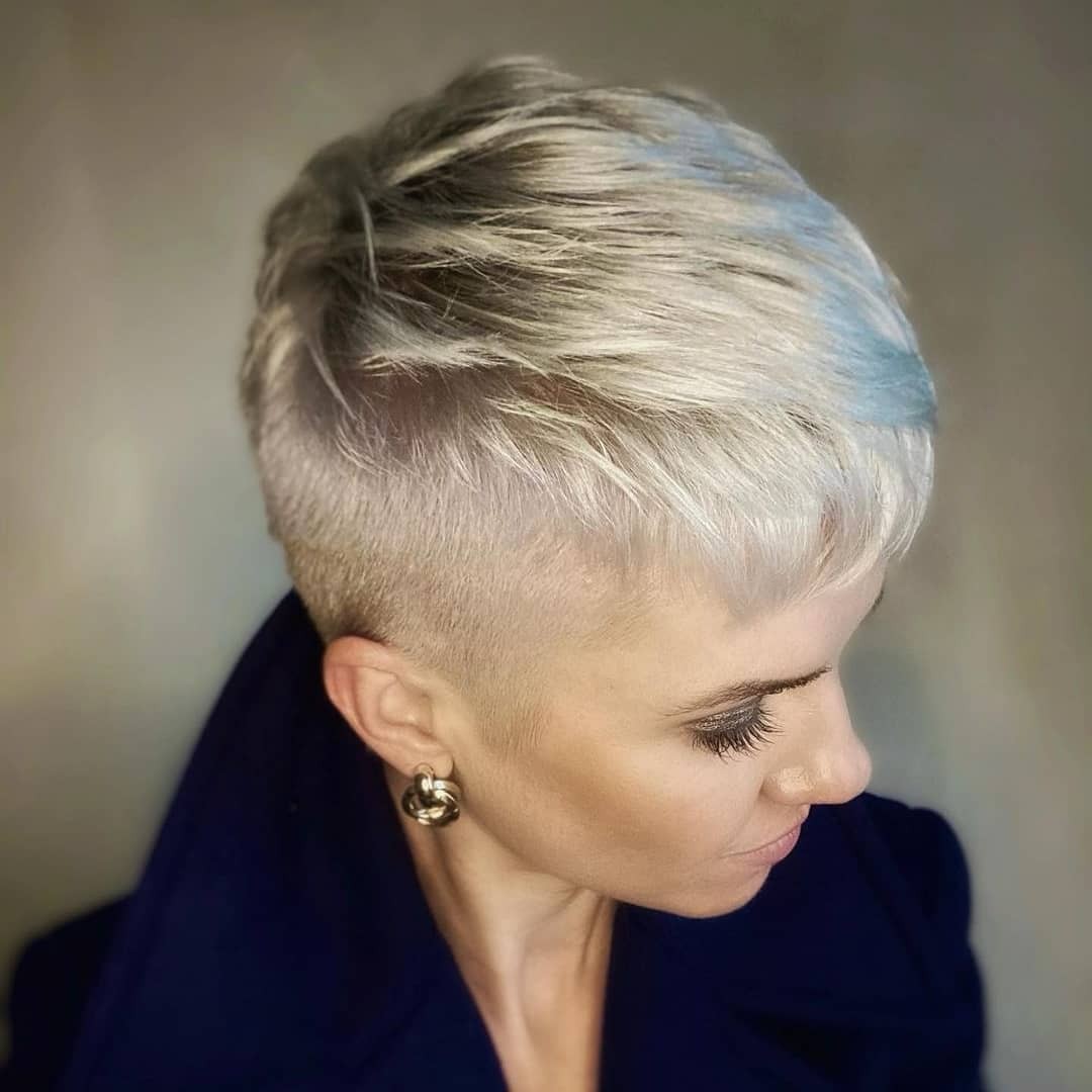 The Sleek Silver Pixie