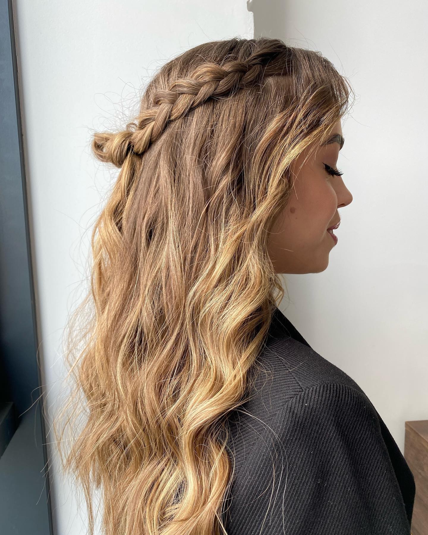 Braided Crown with Loose Waves