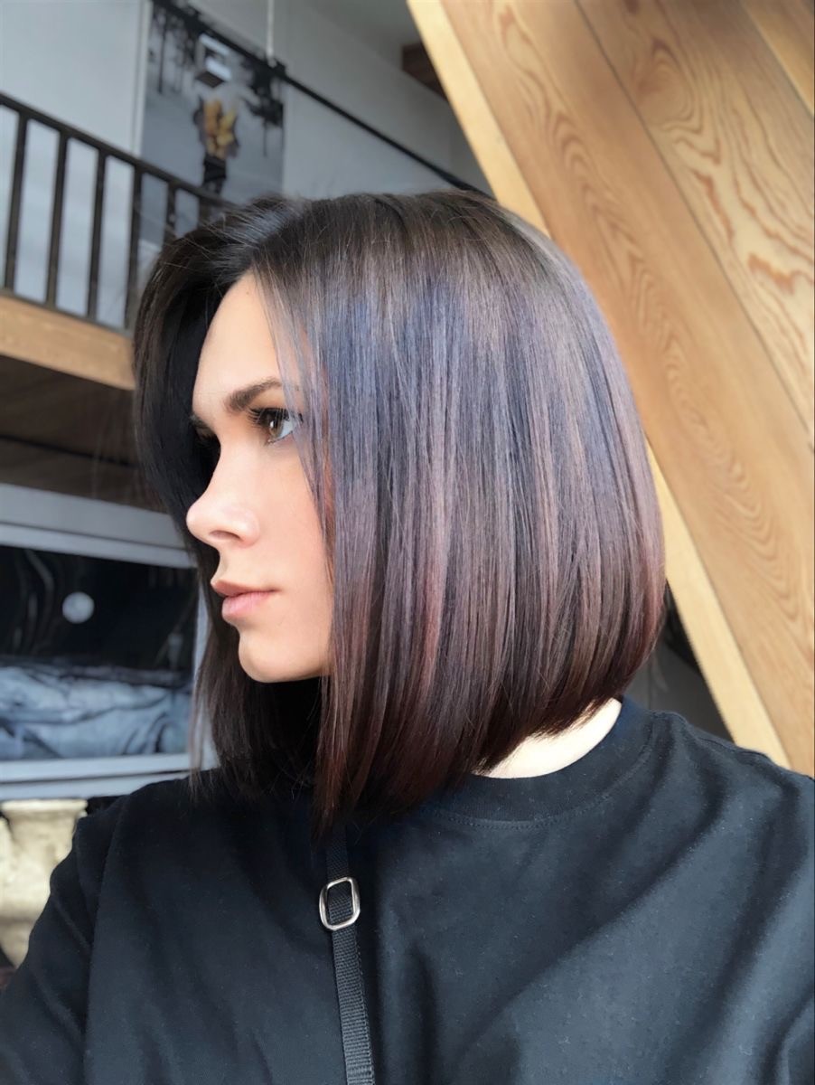 The Sleek and Edgy Angled Bob