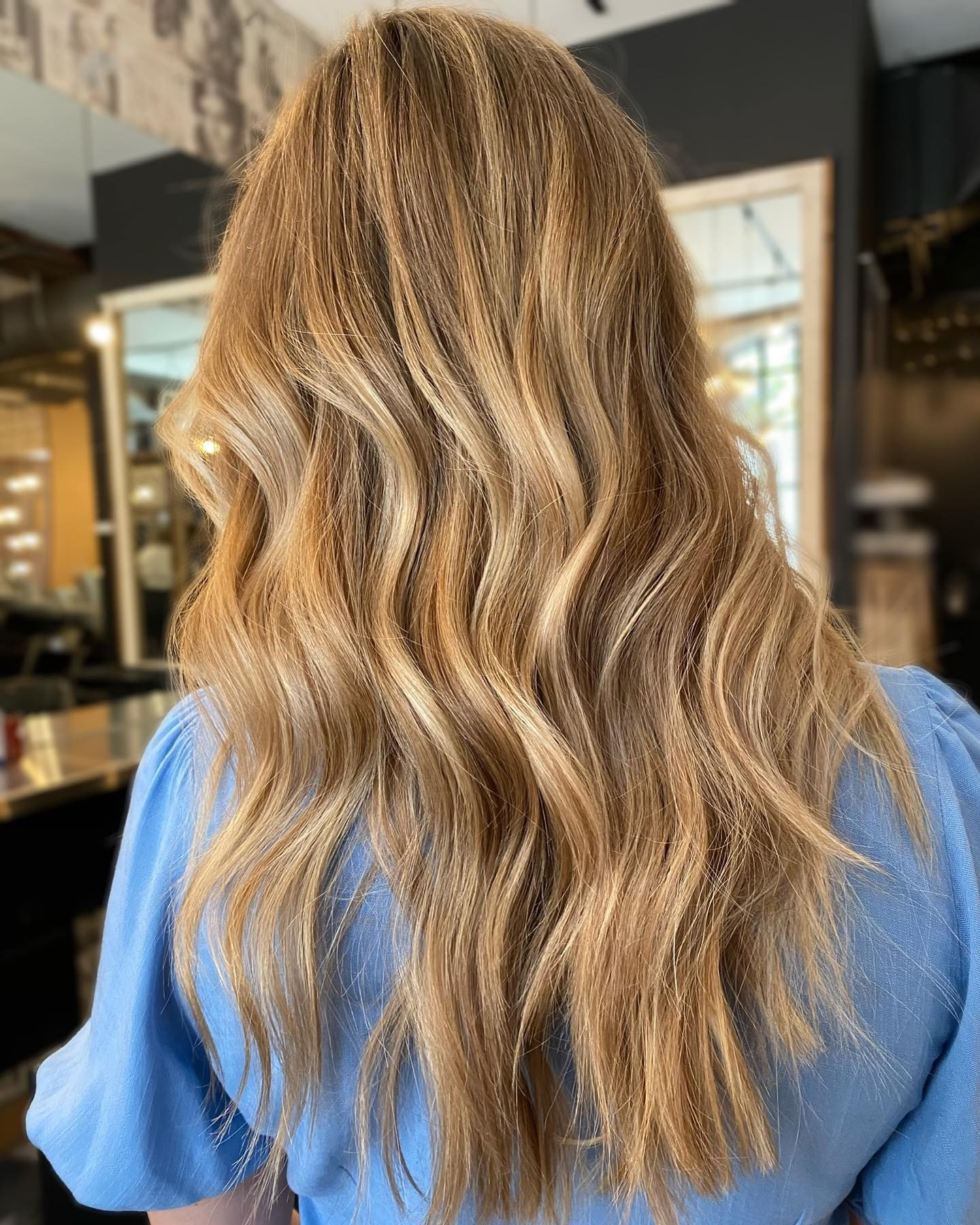 Luxurious Lengths with Golden Accents