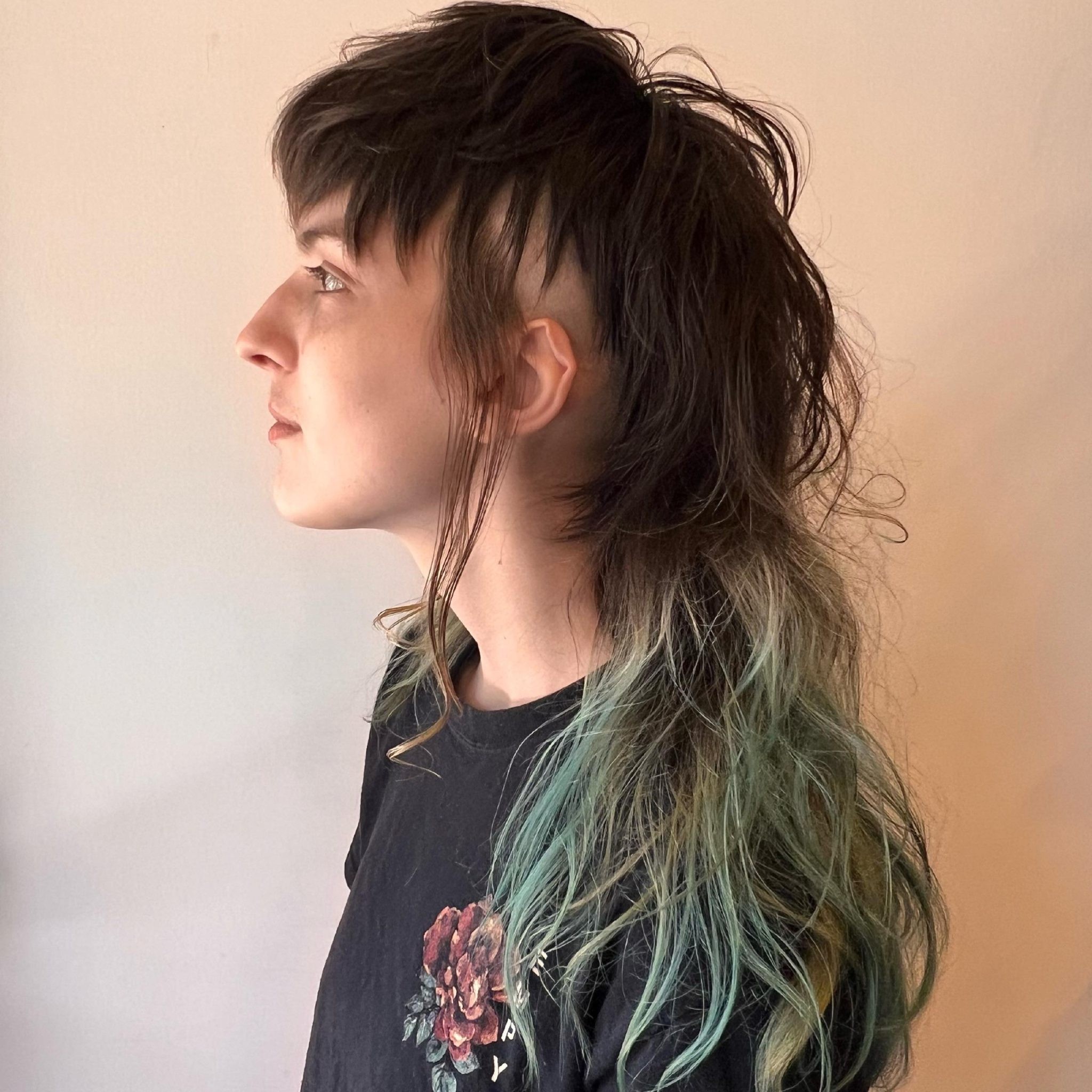 Gradient Shag Mullet