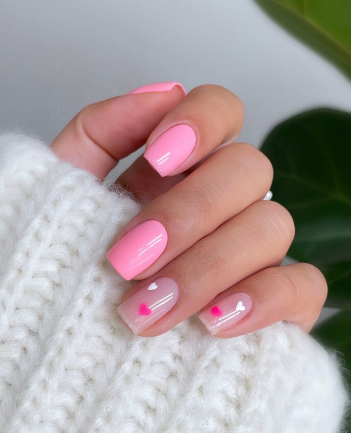 Minimalist Pink with Heart Accents