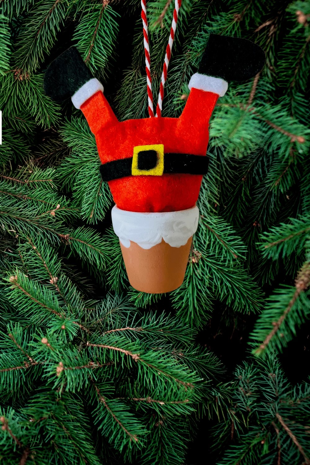 Cute Felt Santa Tree Ornament