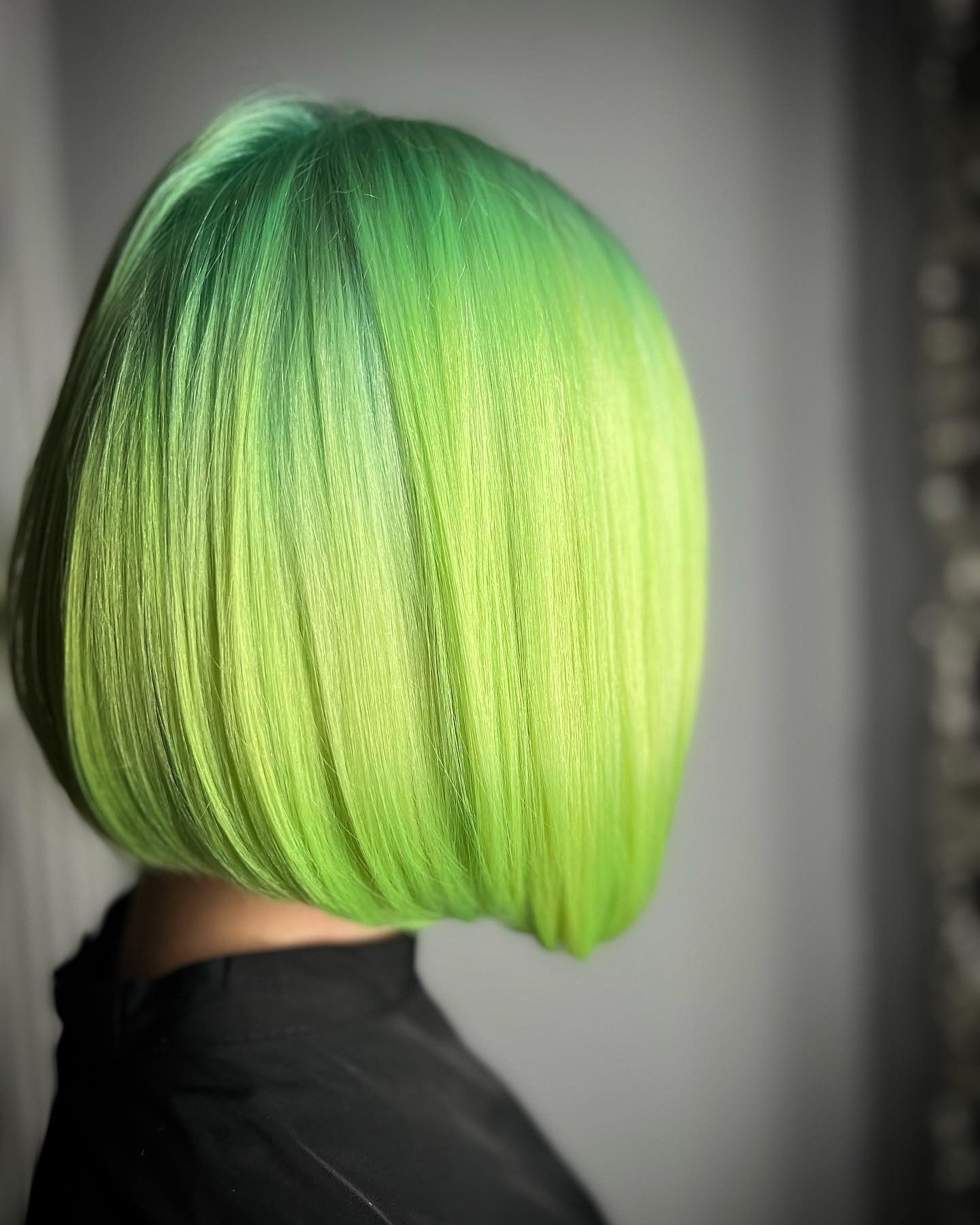 Vibrant Green Bob