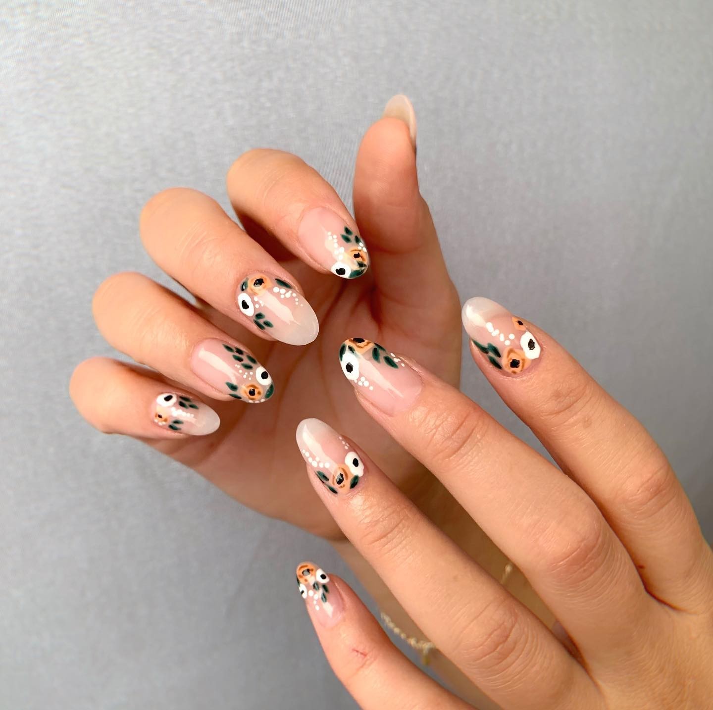 Floral French Tips