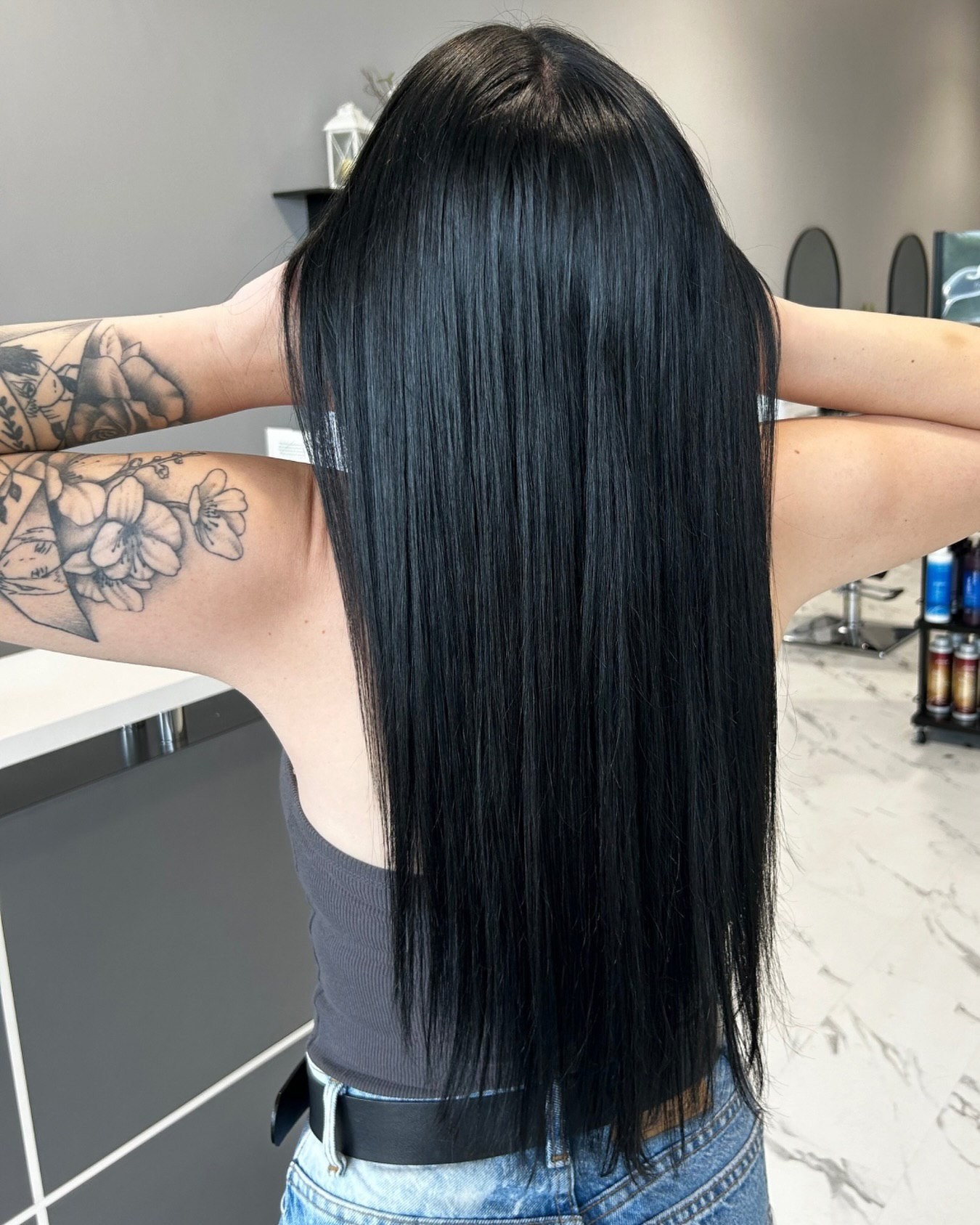 Long Straight Black Hair