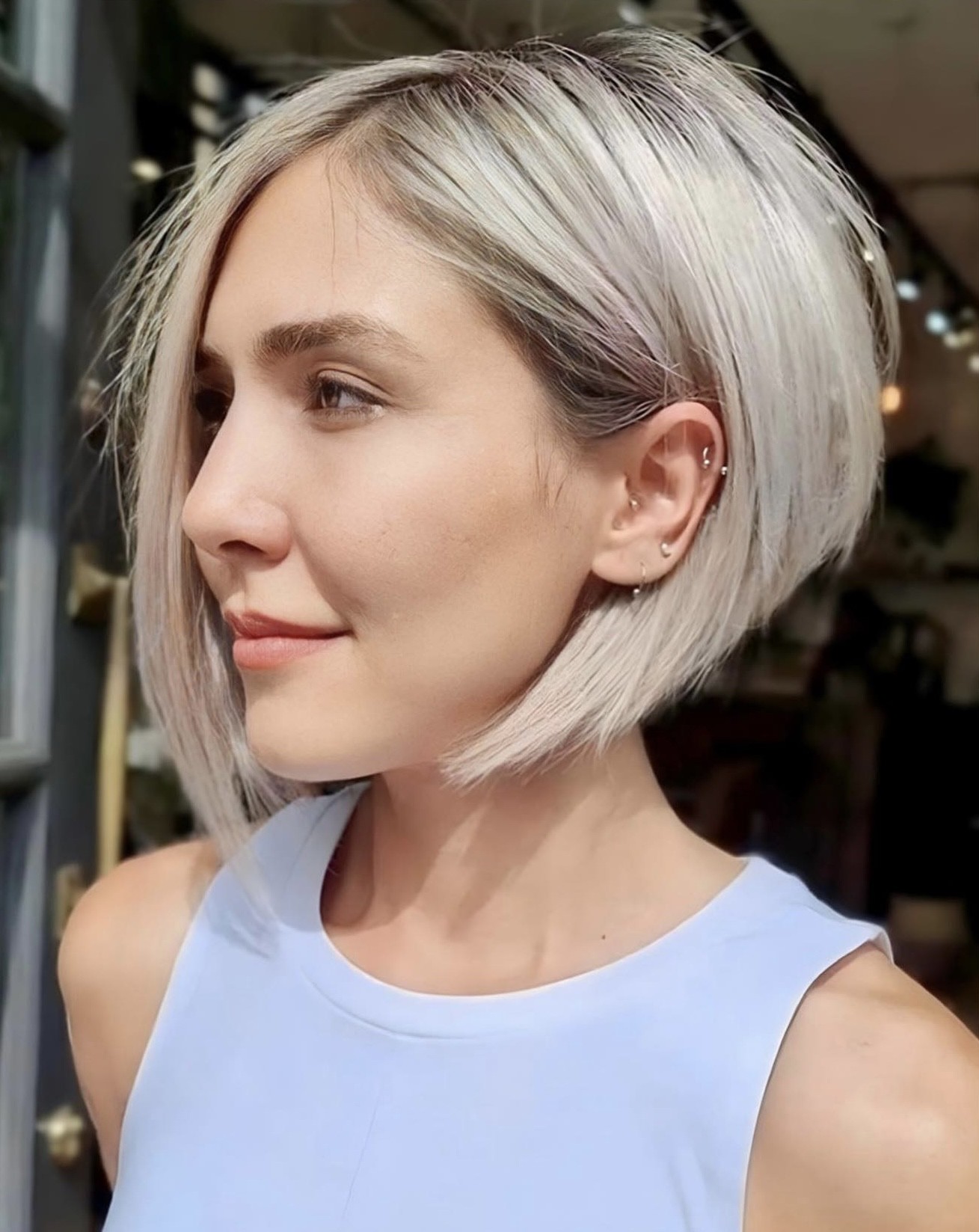 The Sleek Silver Bob