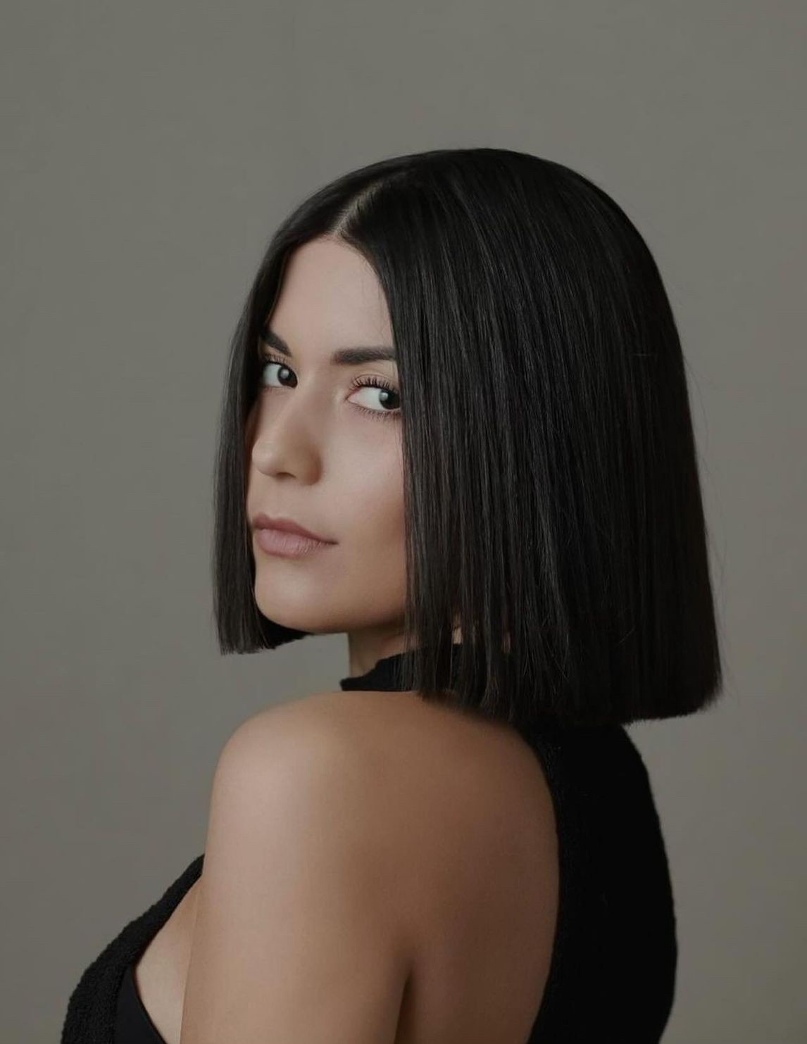 Sleek Black Bob