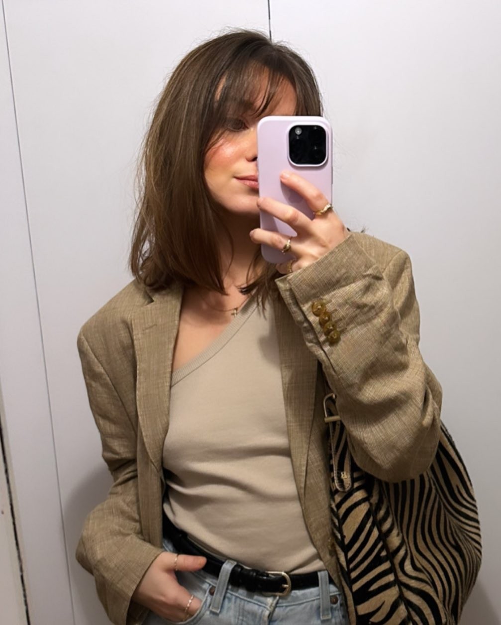 Effortless Chic with Soft Bangs