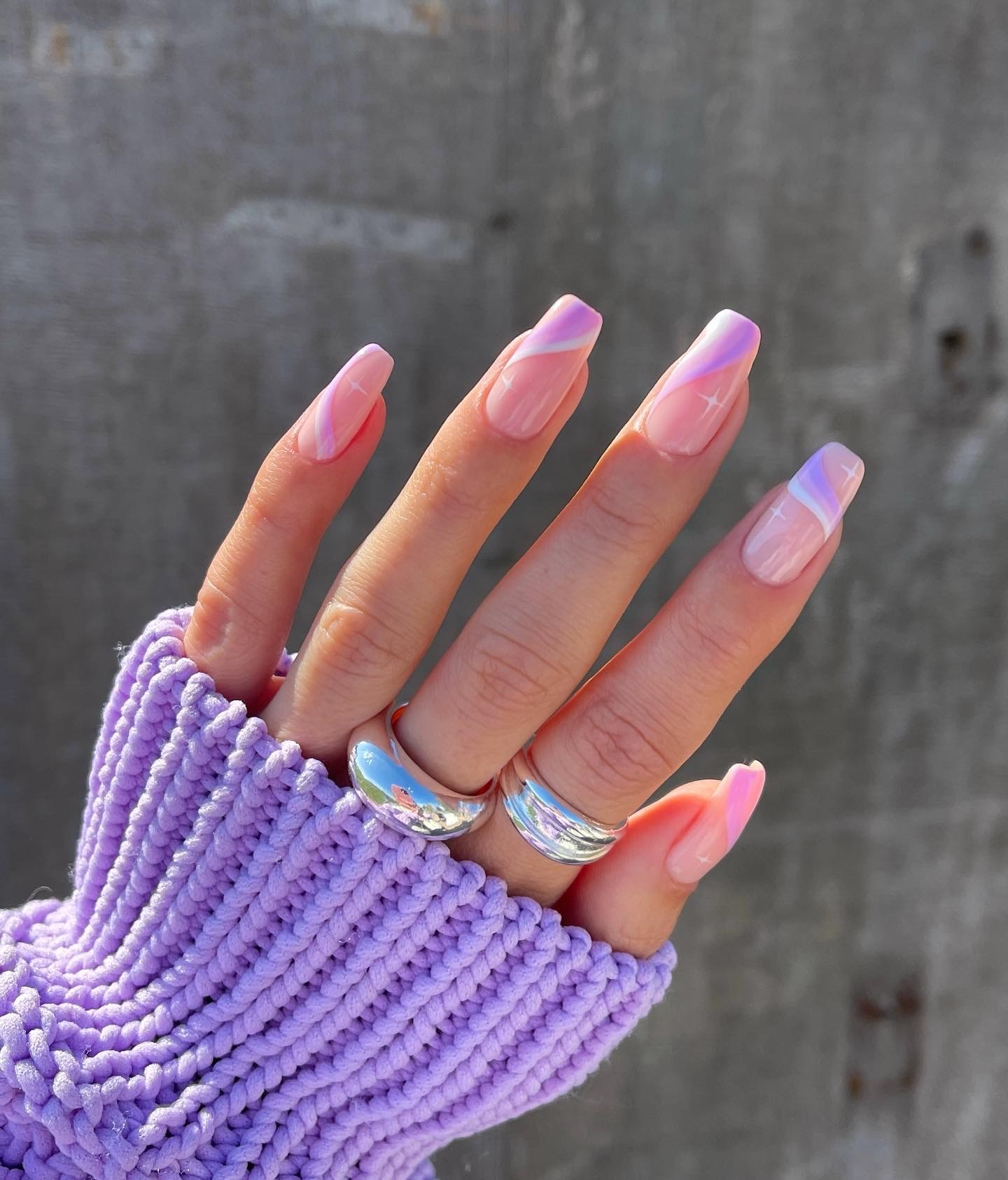 French Twist with a Hint of Lavender