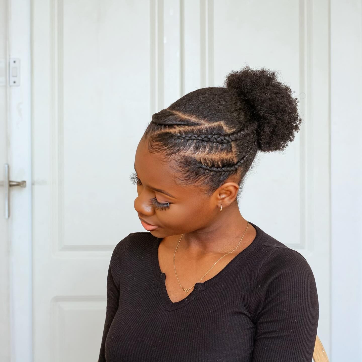 The Chic Puff with Braided Accents