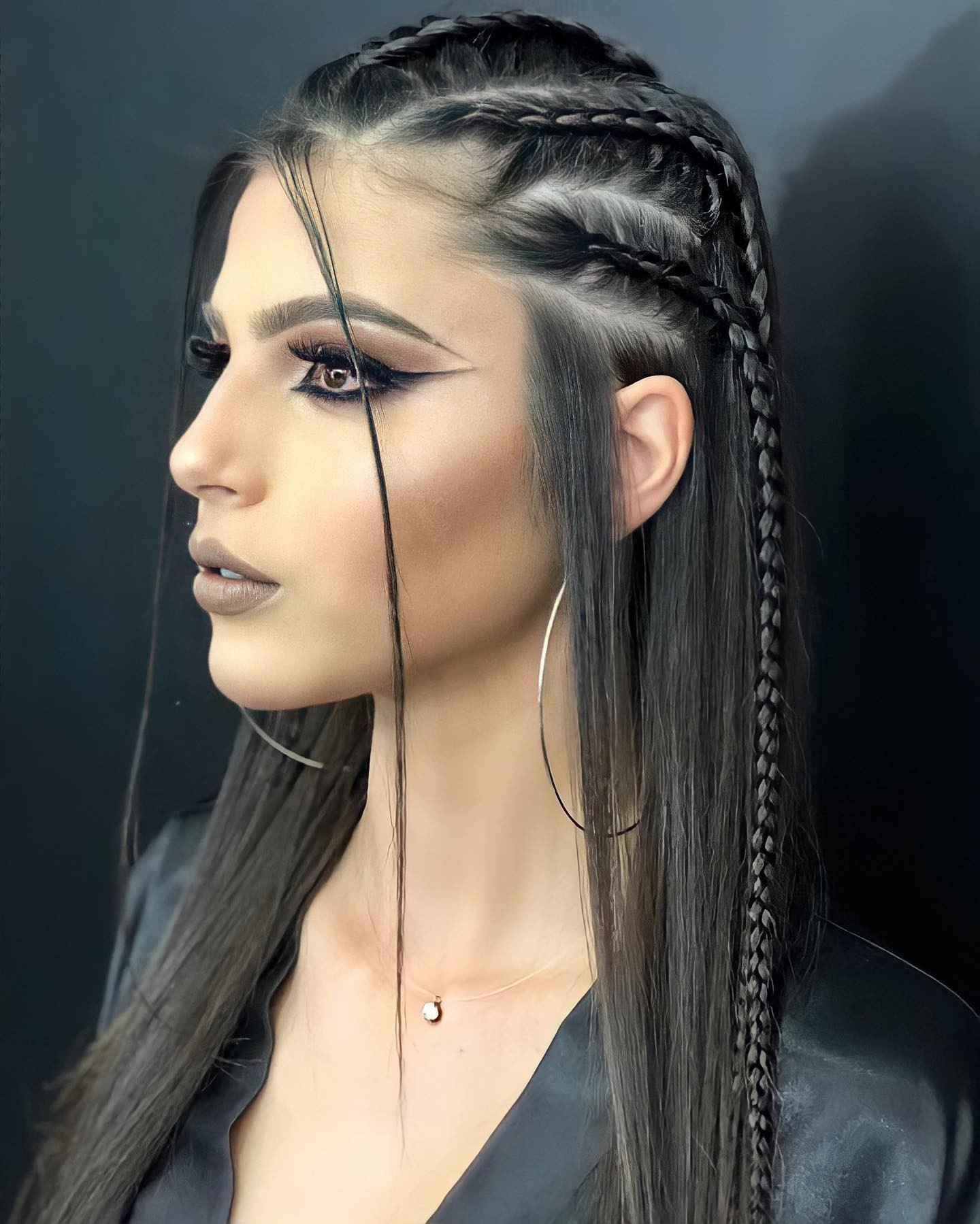 Bold and Edgy Braided Style