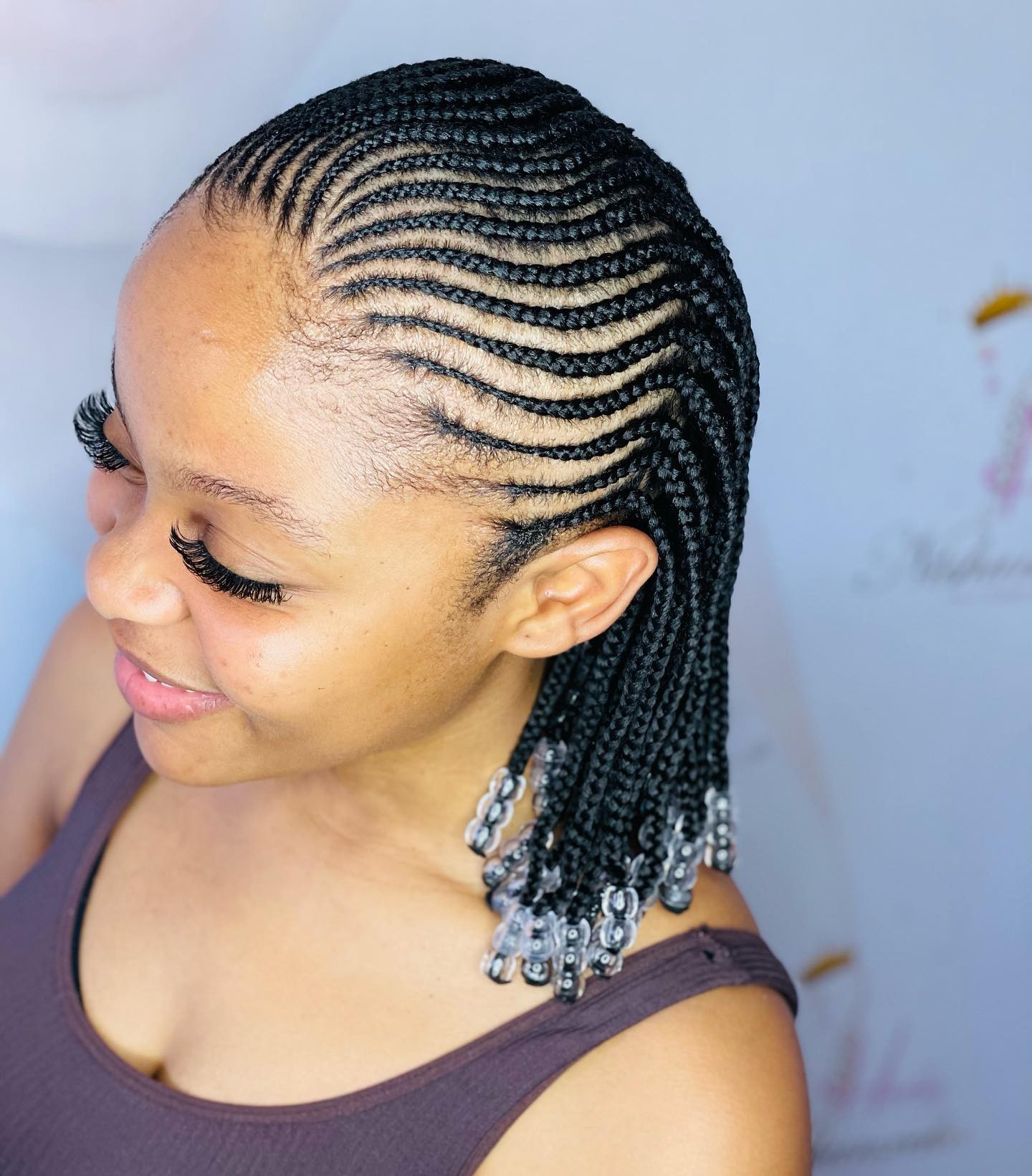 The Elegance of Beaded Cornrows