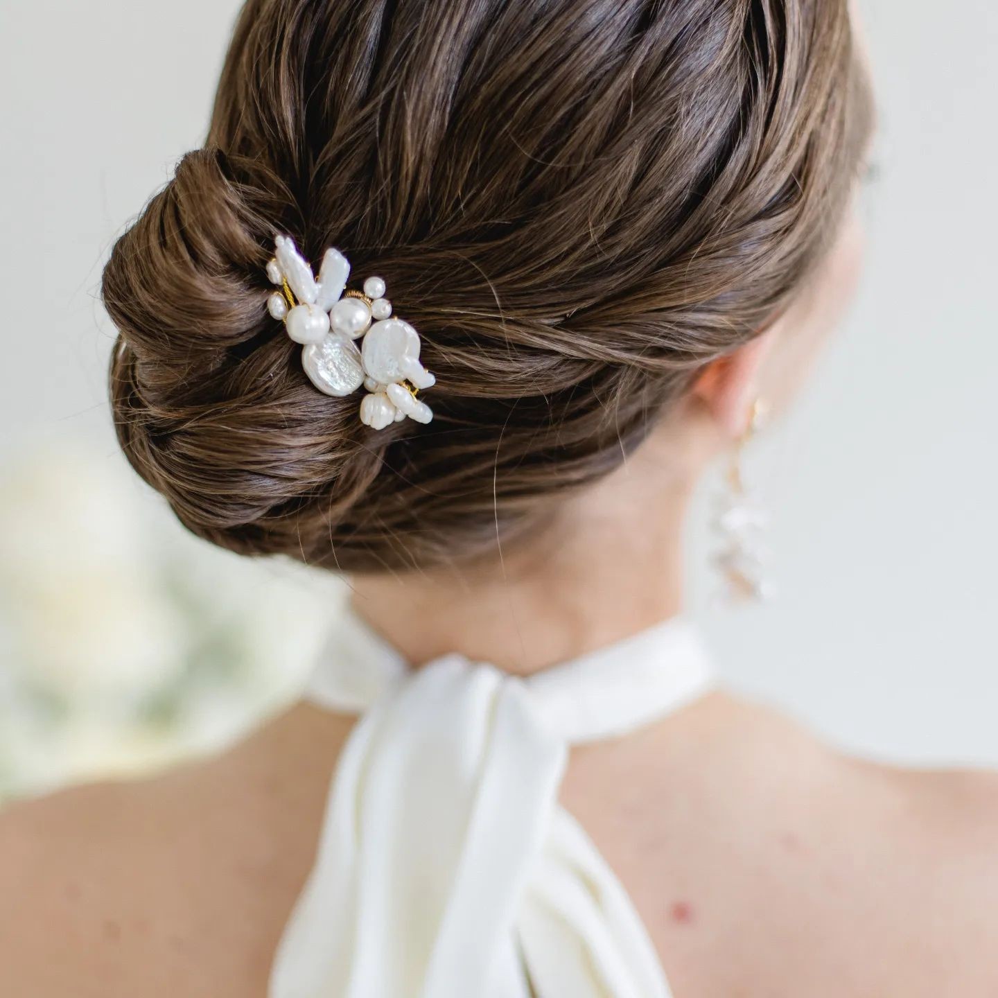 Pearl Cluster Bun Accessory