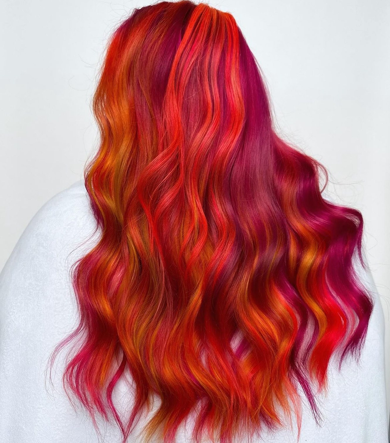 Fiery Red Waves