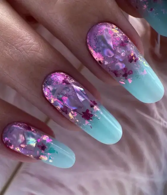 Oceanic Ombre with Floral Kiss