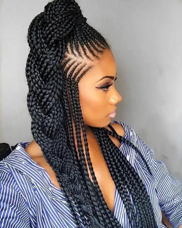 Sleek and Chic Box Braids