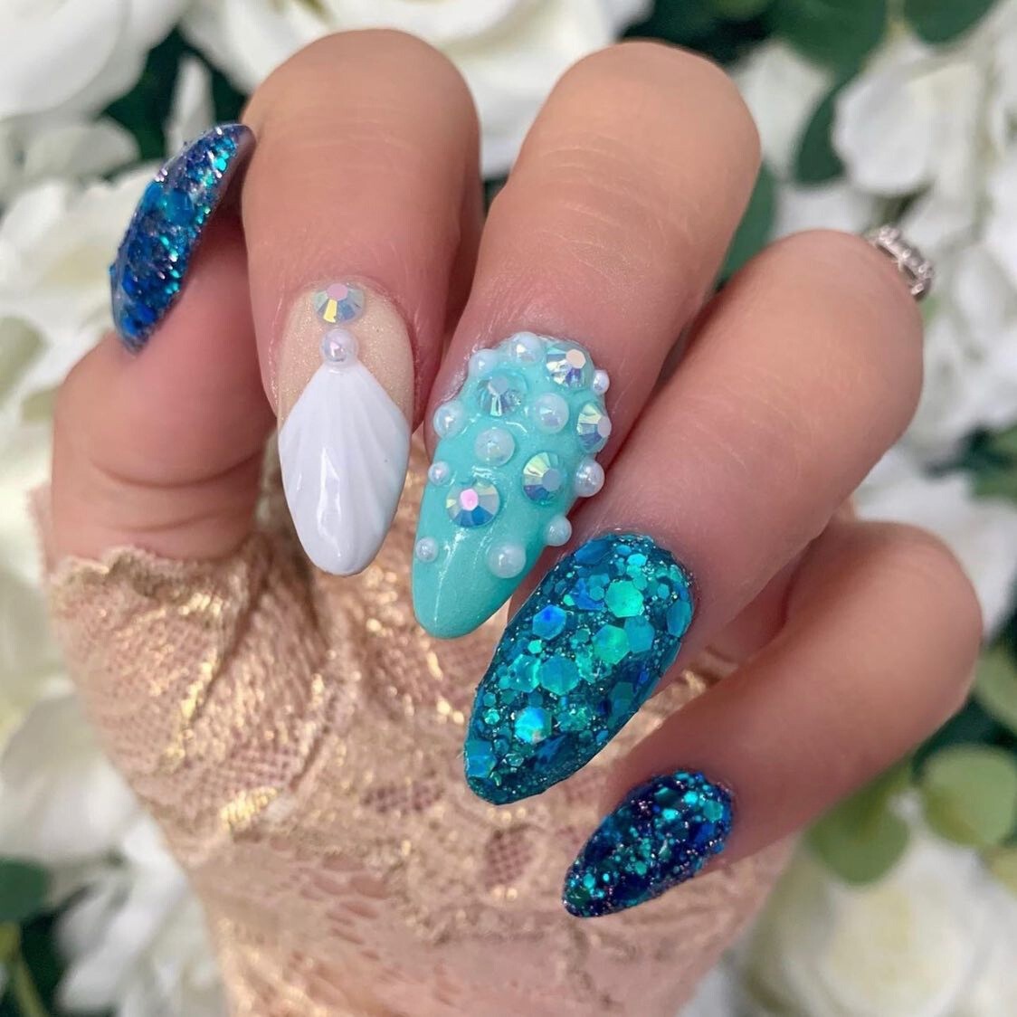 Oceanic Sparkles and Textures