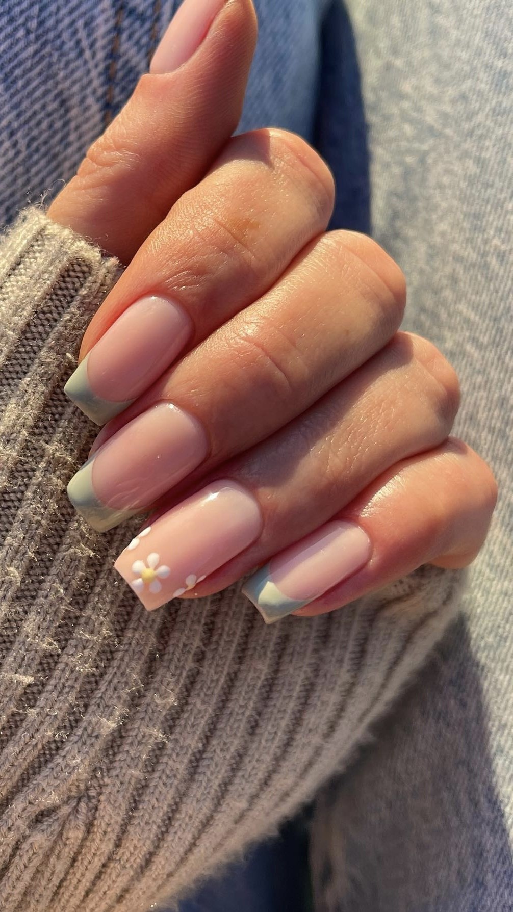 French Manicure with a Twist