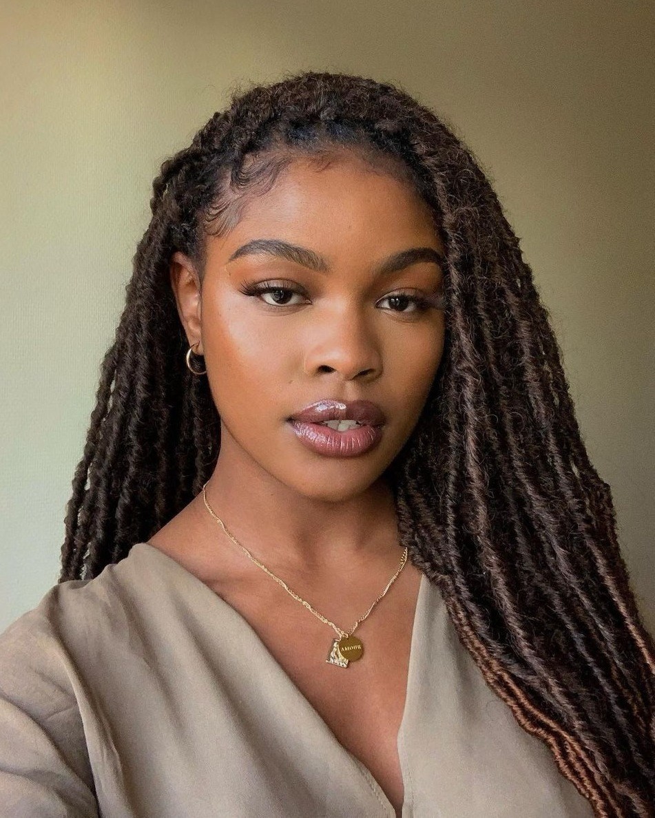 Textured Brown Locs