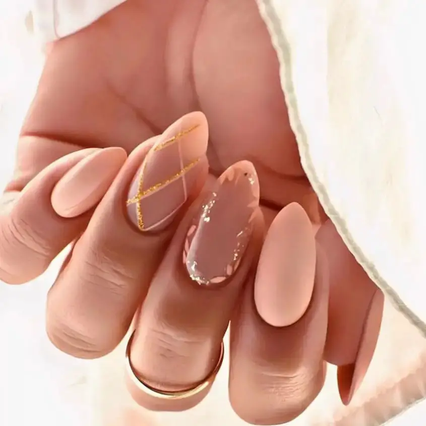 Luxe and Luster: Nude and Gold