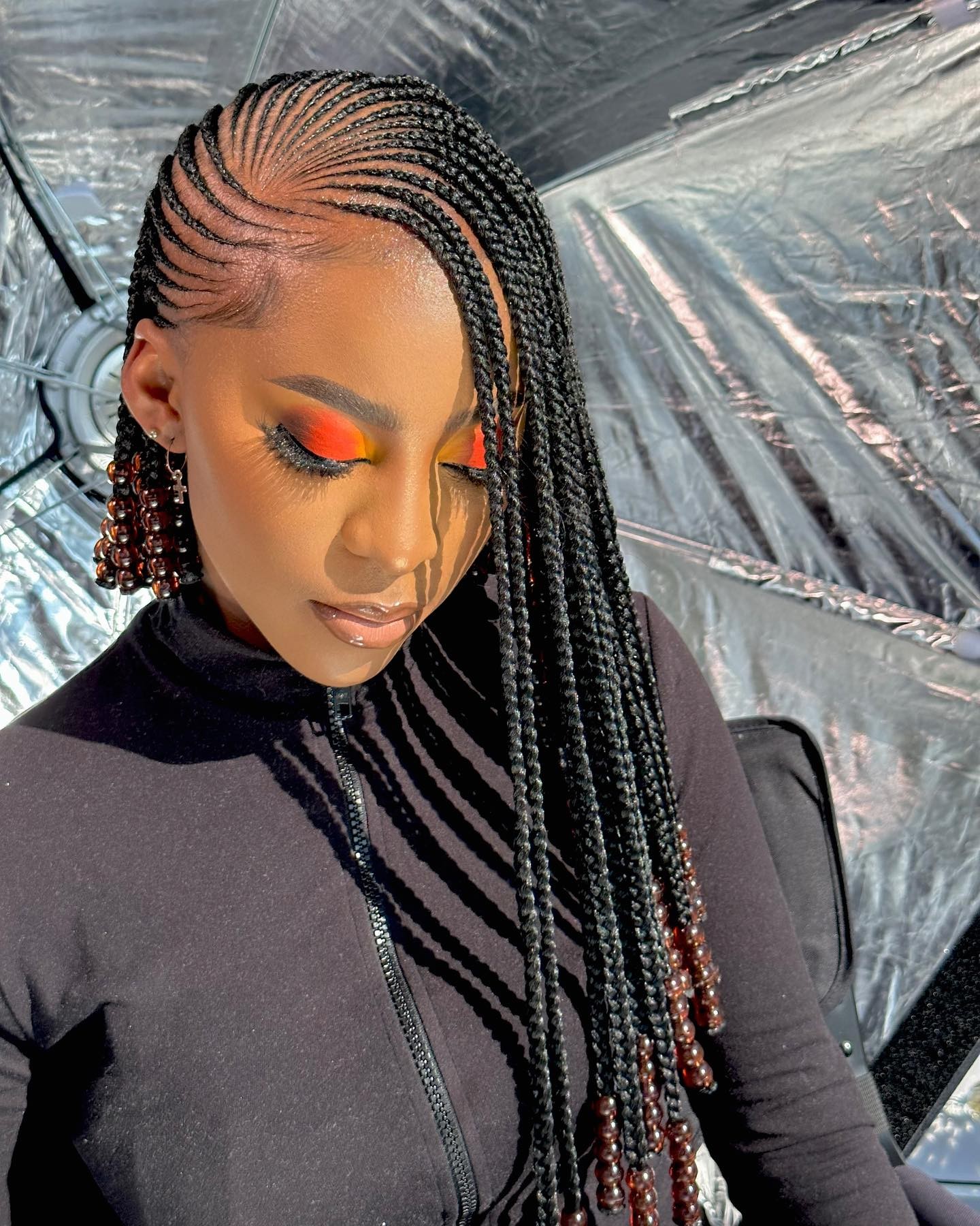 A Fusion of Color and Style: Highlighted Braids