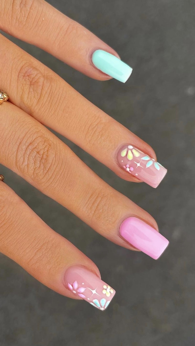 Geometric Pastels with a Sparkling Touch