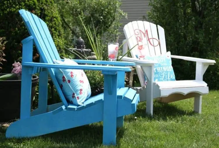 Customized Adirondack Lawn Chair Makeover