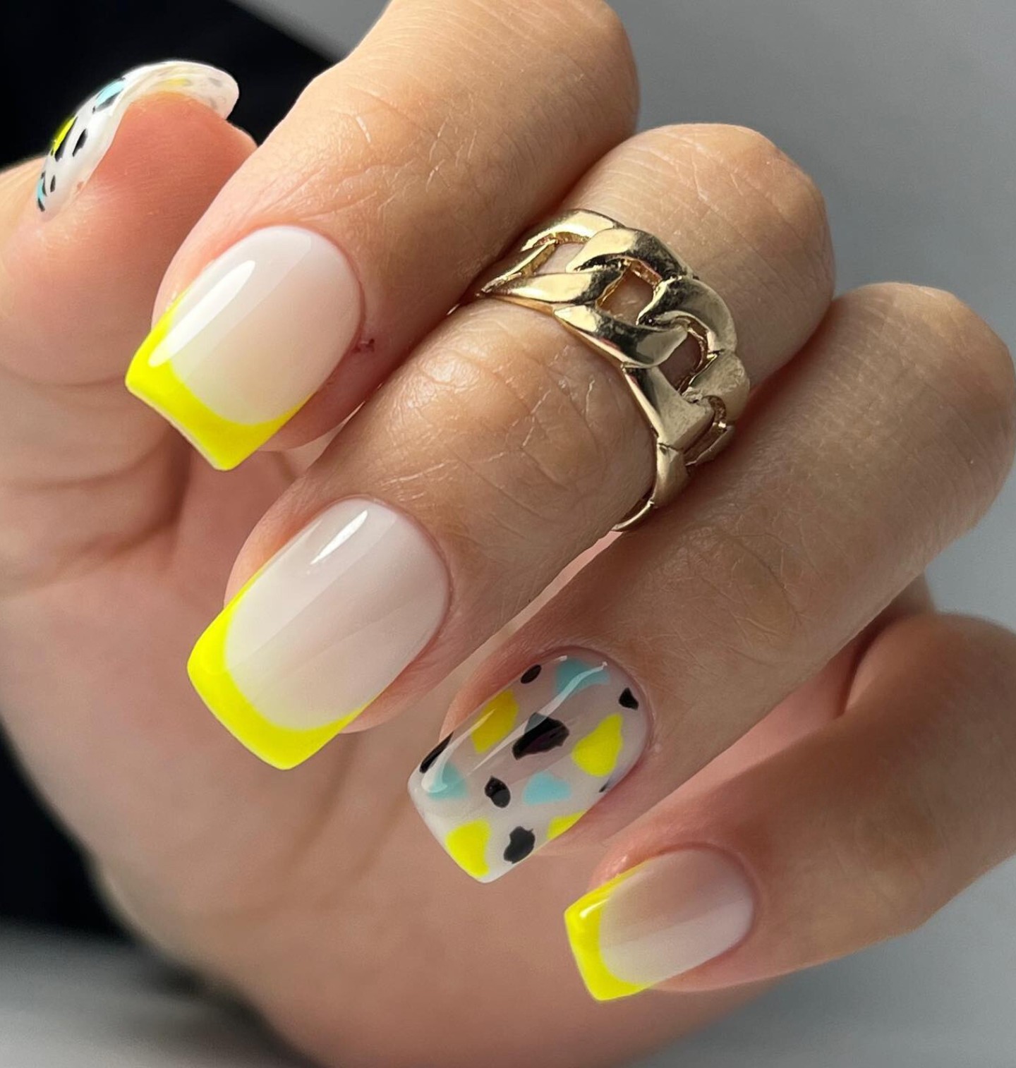 Neon Tips and Playful Patterns