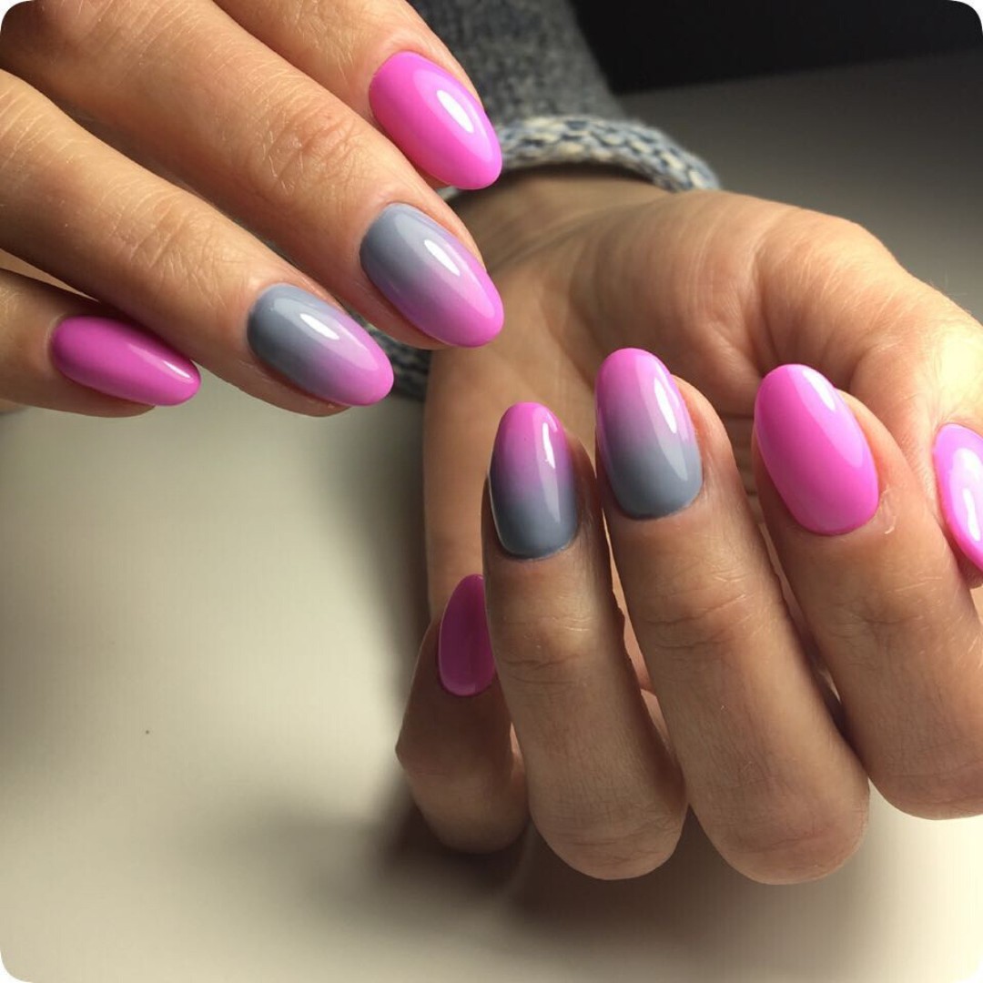 Bold Pink and Grey Gradient