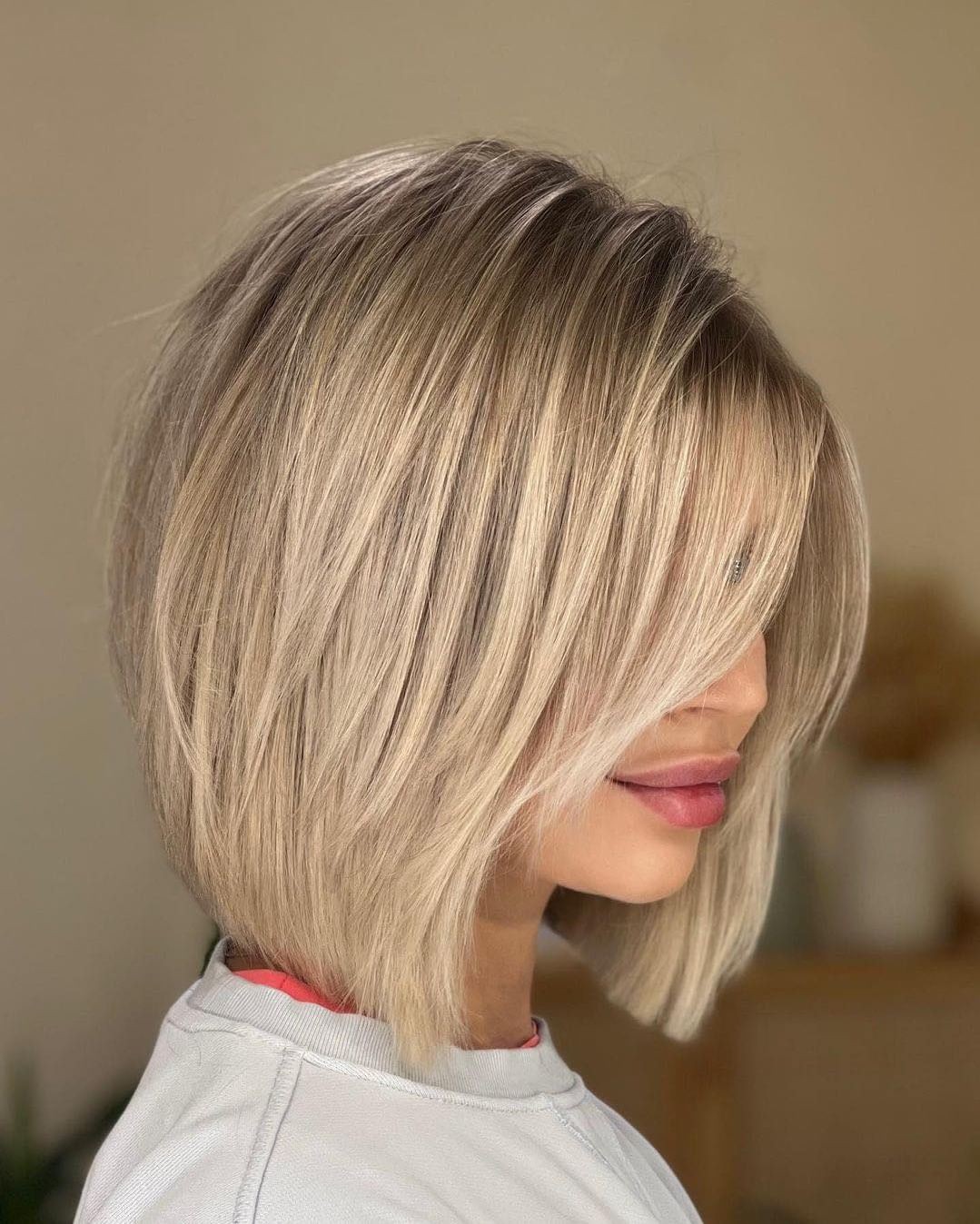 Layered Blonde Bob