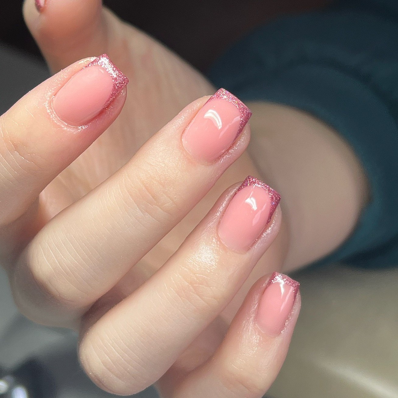 Sparkling Pink Tips