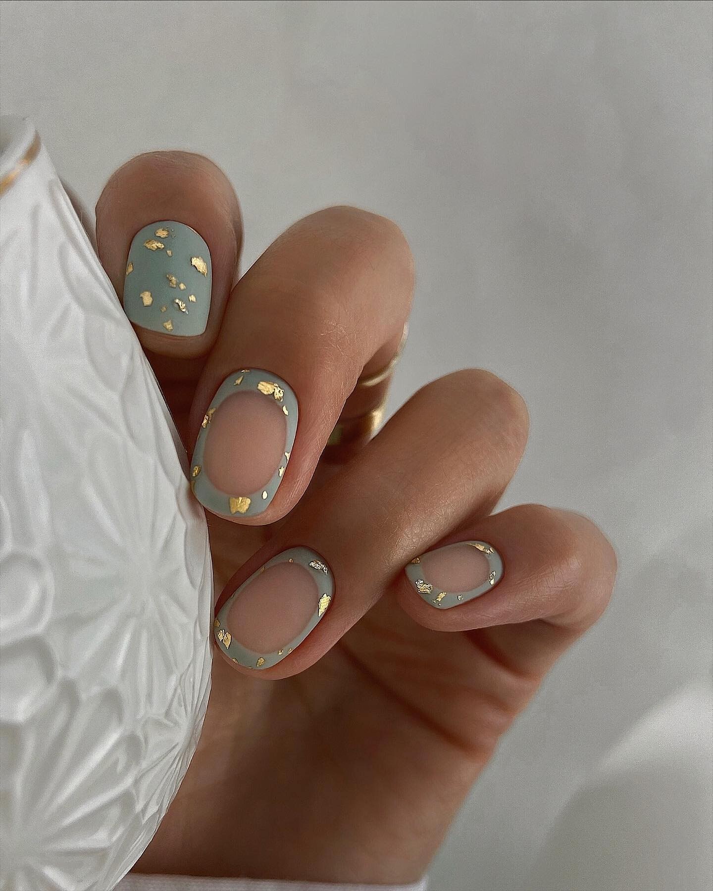 Gilded Seafoam Elegance