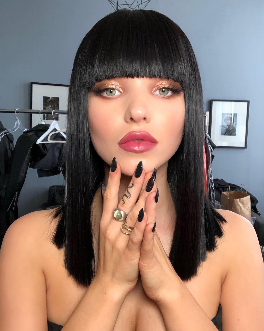 Sleek Bob with Bangs