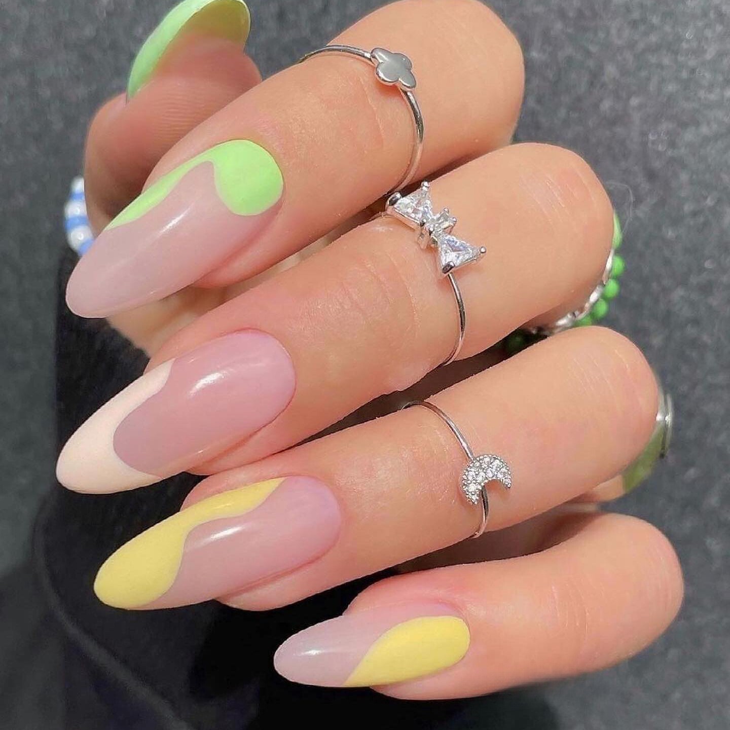 Citrus Twist on Sheer Nails