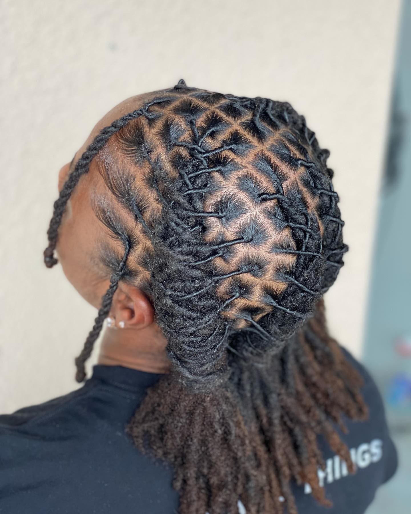 Intricate Artistry: Basket-Weave Locs