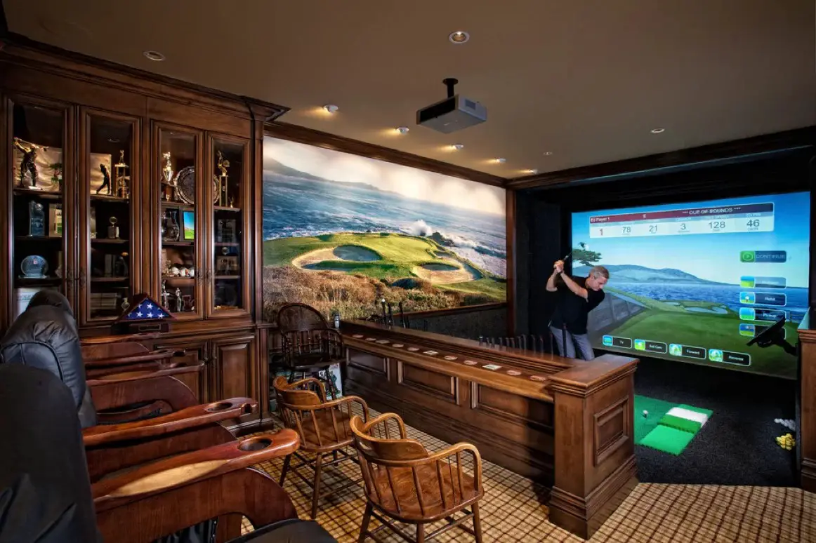 The Golfer’s Retreat Man Cave Idea