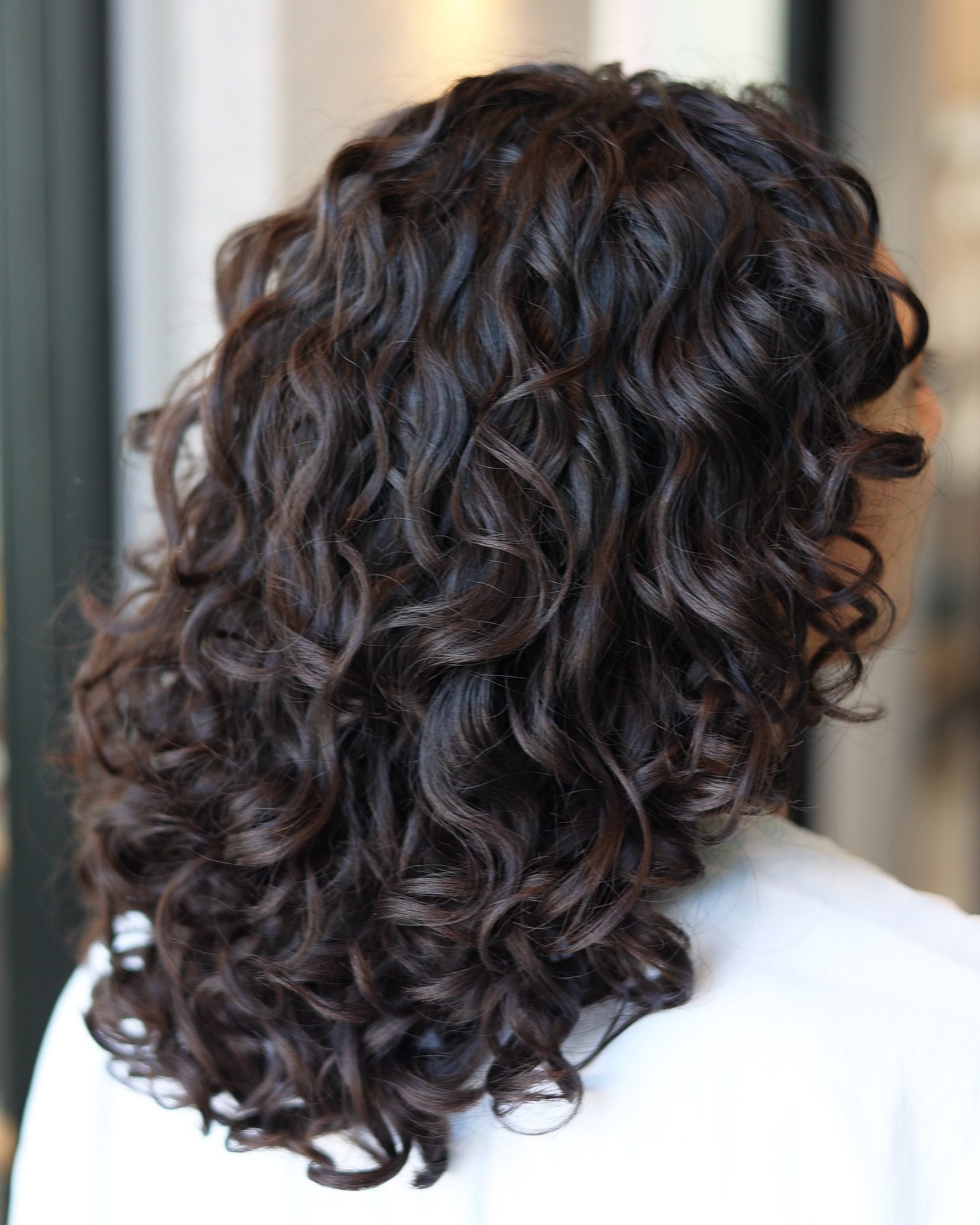 Curly Bob with Defined Waves