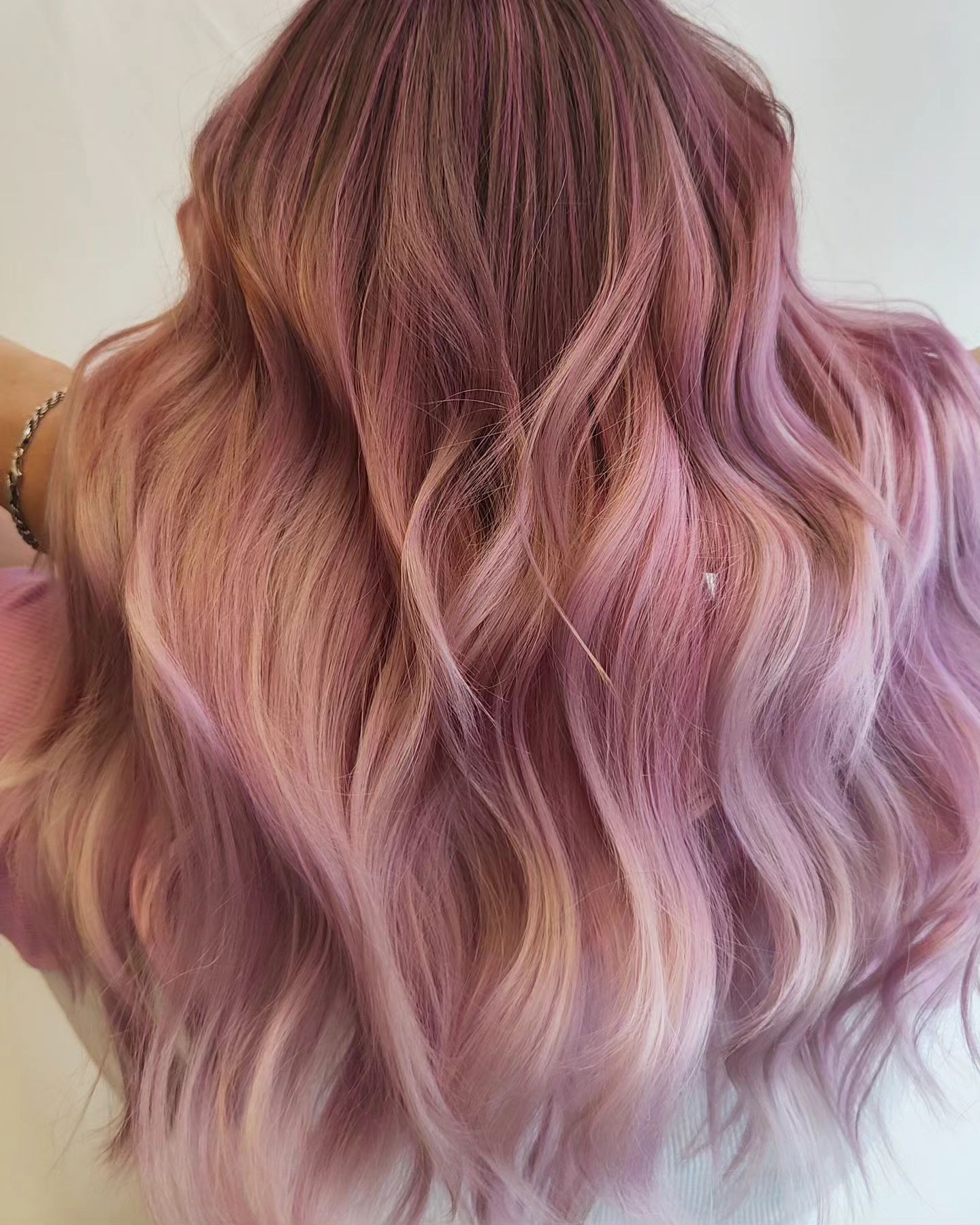 The Rosy Depths of Balayage Elegance