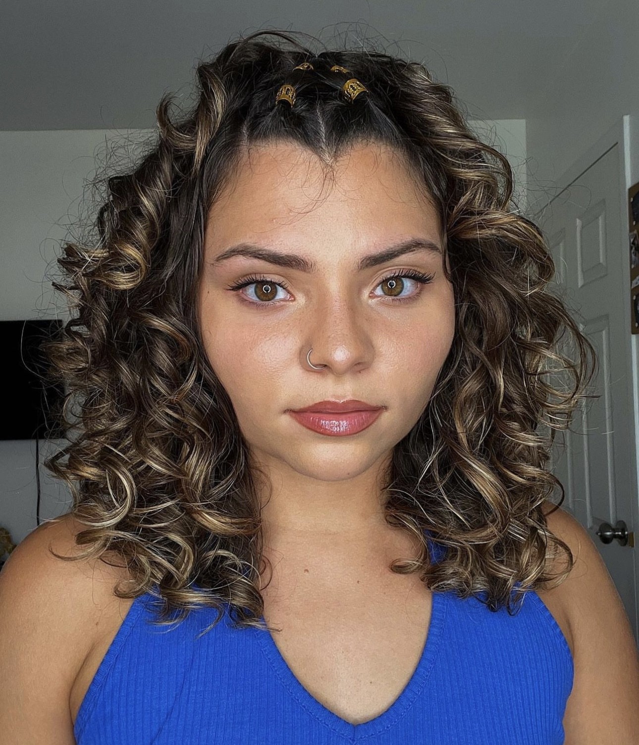 Accented Curls with Charms