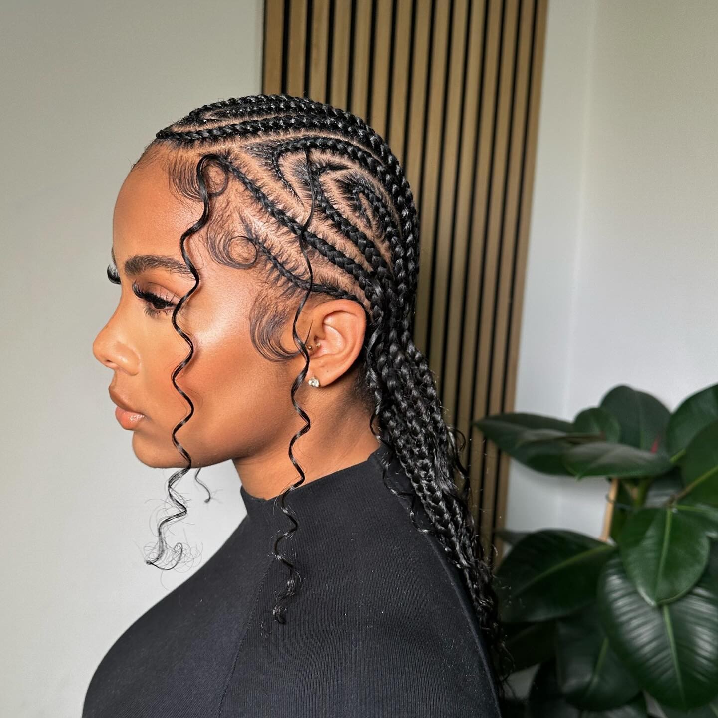 Elegant Sculpted Cornrows