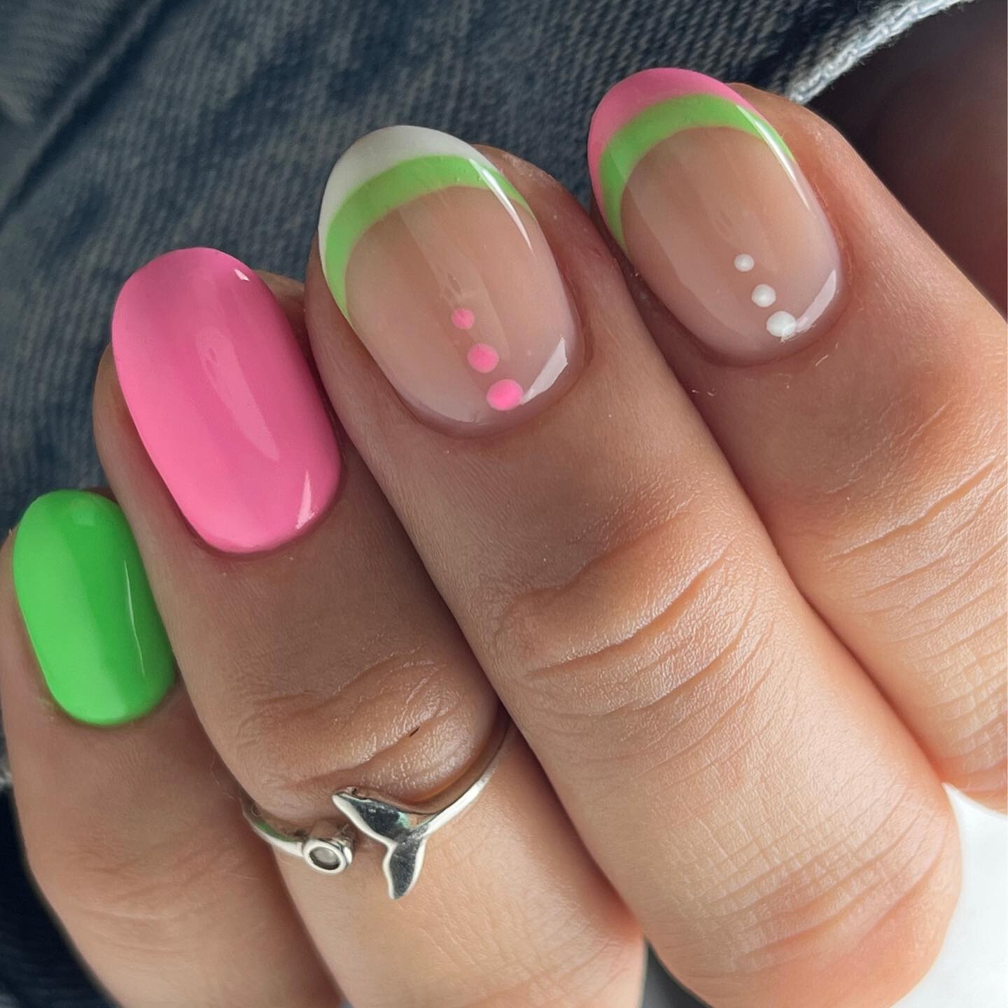 Neon French with a Twist