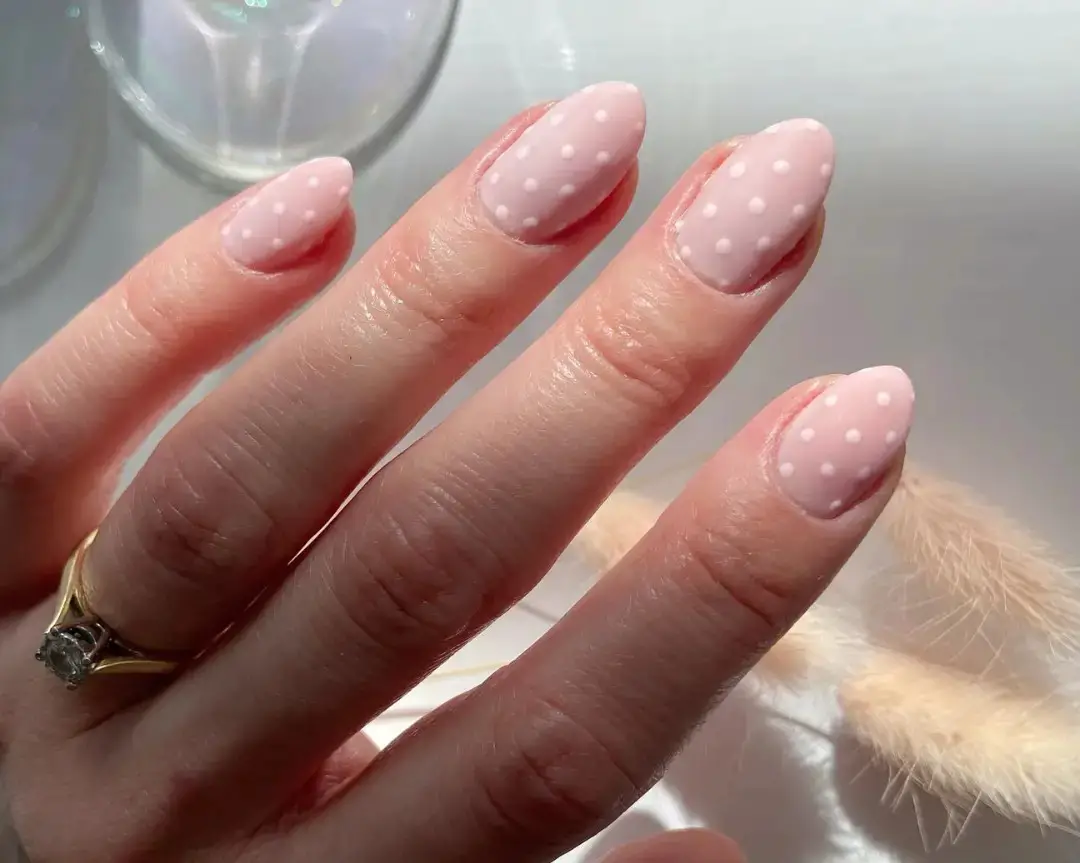 Matte Pink Polka Dots