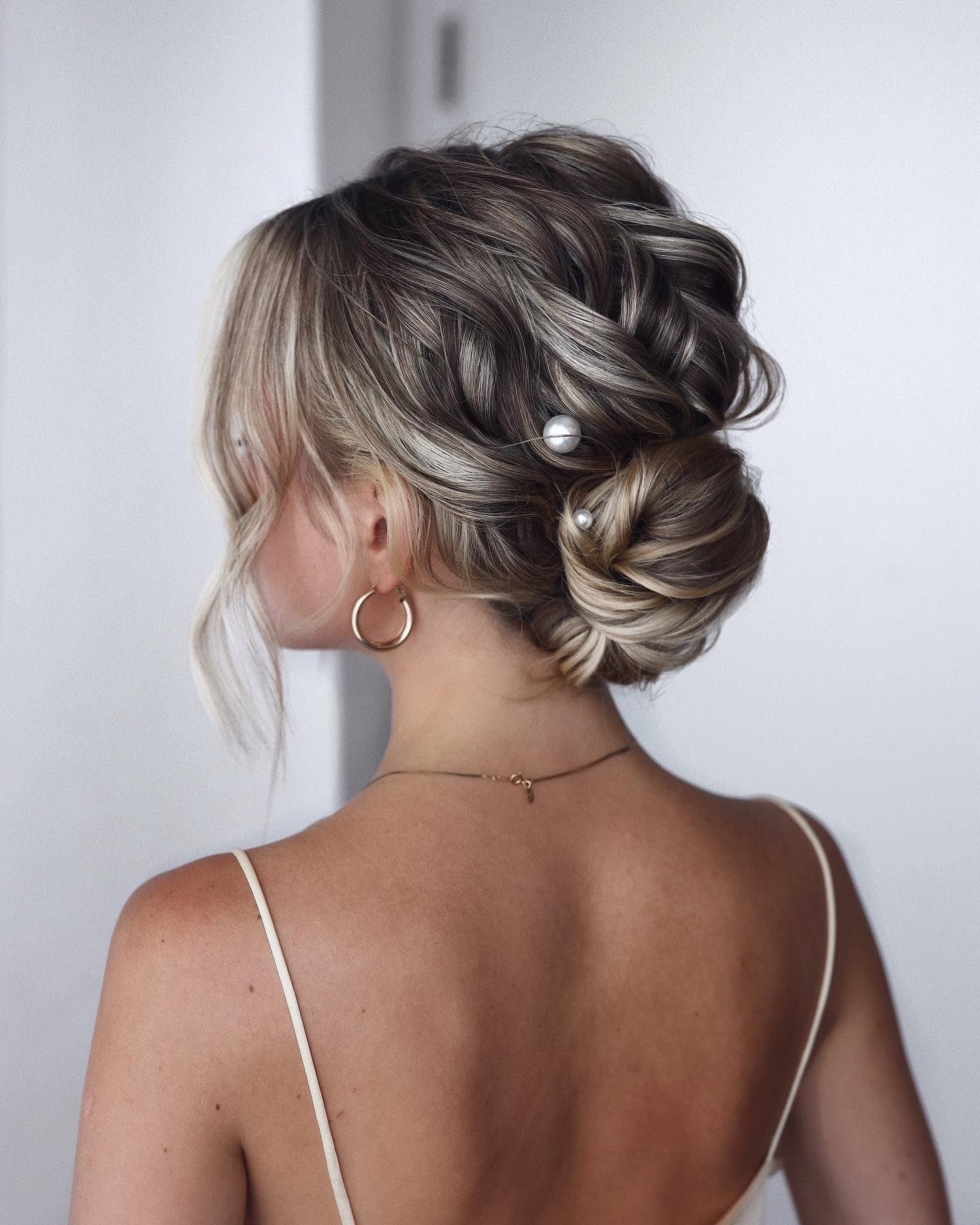 The Elegant Low Bun with Accents