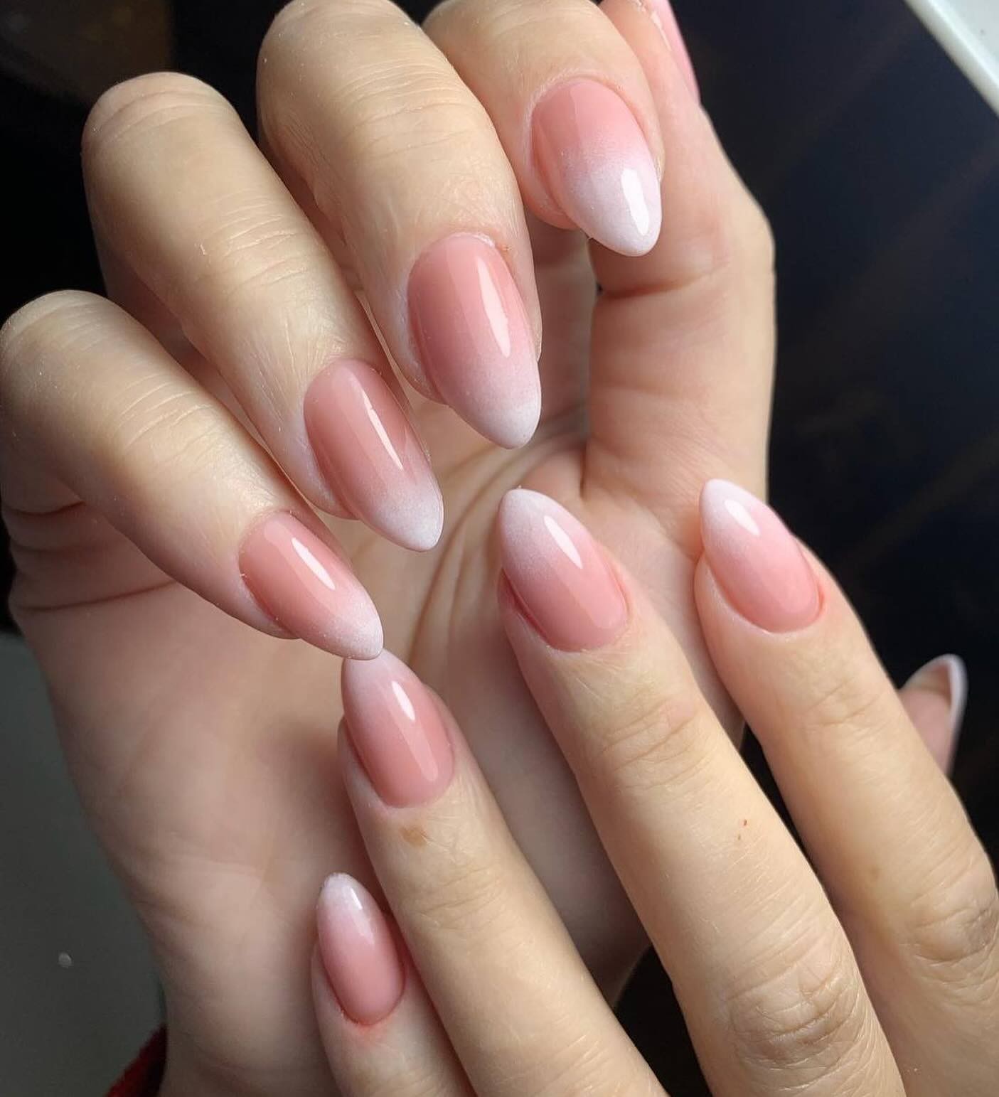 Soft Pink Ombre with Almond Shape