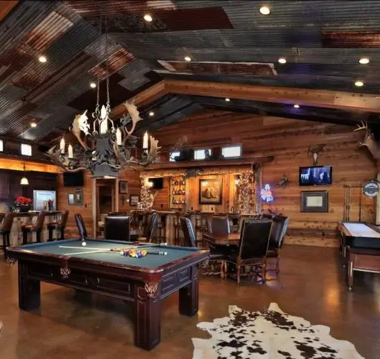 Cabin Style Man Cave Idea